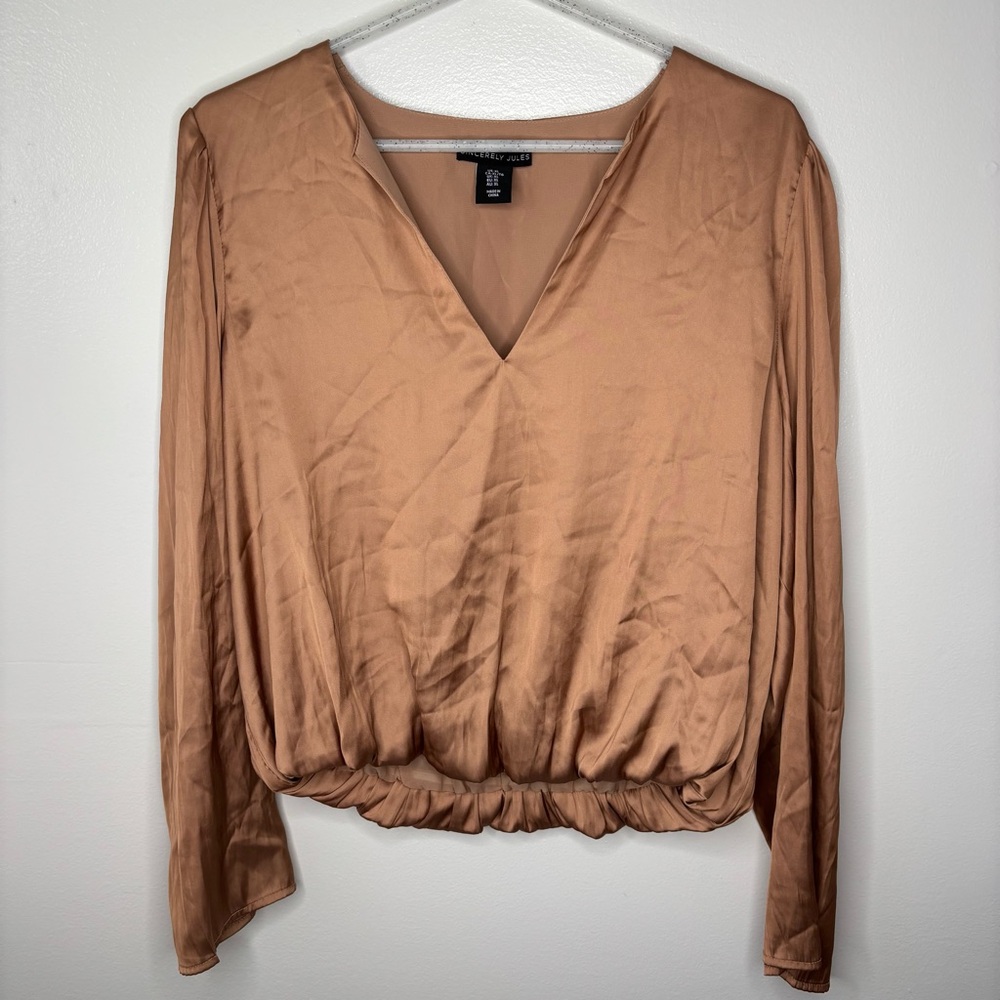 Sincerely Jules Satin Blouse